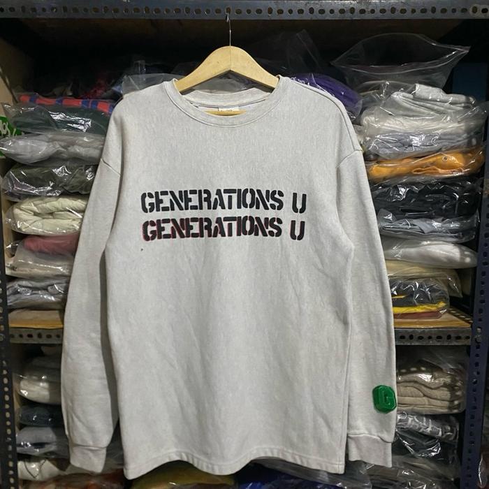 Gue$$ x Generations From Exile Tribe Sweatshirt Grey Size M 75x54