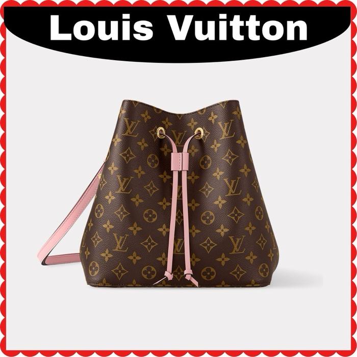 LV Style Tas Shoulder Bag Wanita Branded Neo MM Motif Monogram (Plus Box + Dustbag)