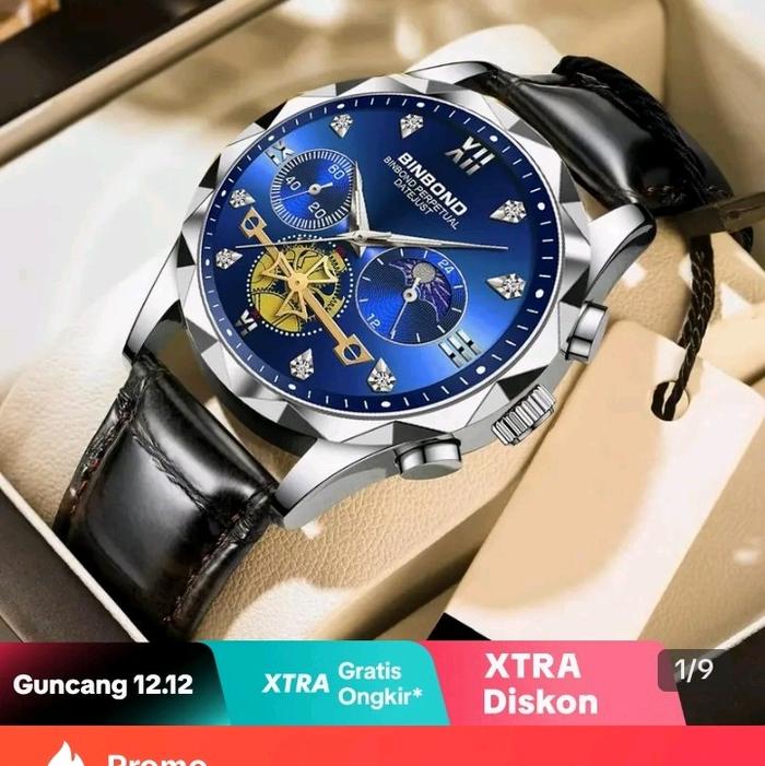 BINBOND Jam Tangan Pria BINBOND Starp Mewah