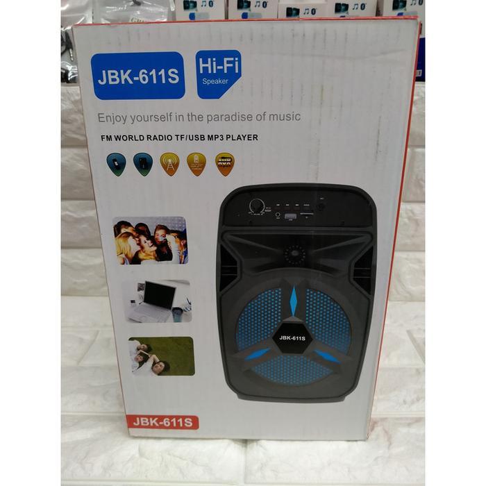 Speaker Bluetooth +MIC JBK 611 Audio Karaoke Speaker Wireless