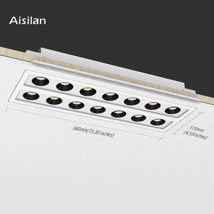 Aisilan Lampu Sorot Antisilau Kisi Led Lampu Sorot Bawah Tertanam