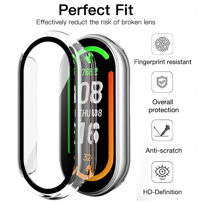 Case For Mi Band 10 9 Screen Protector Case Smartwatch Protective Full Coverage Shell For Mi Band 10