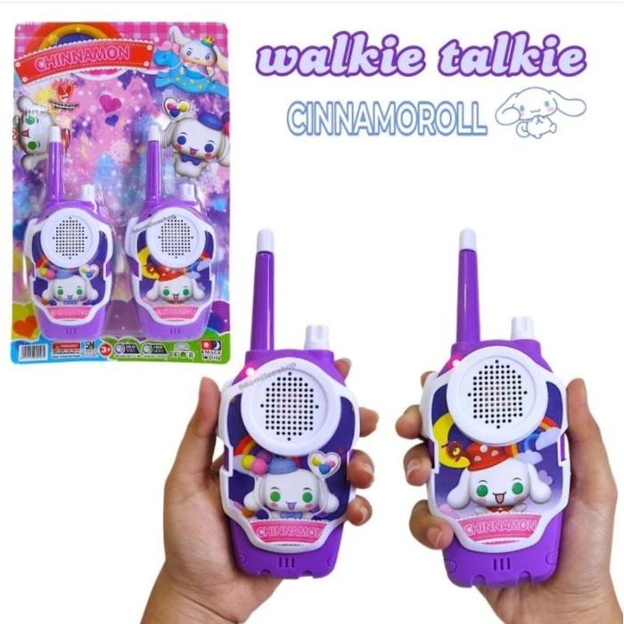 Walkie Talkie Mainan Anak Walkie Talkie HT Avengers, Kuromi, Cinamorol, Spiderman
