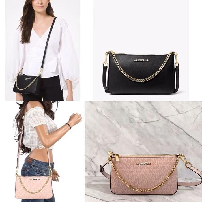 TAS WANITA MK JET SET TRAVEL MEDIUM POUCHETTE ORIGINAL