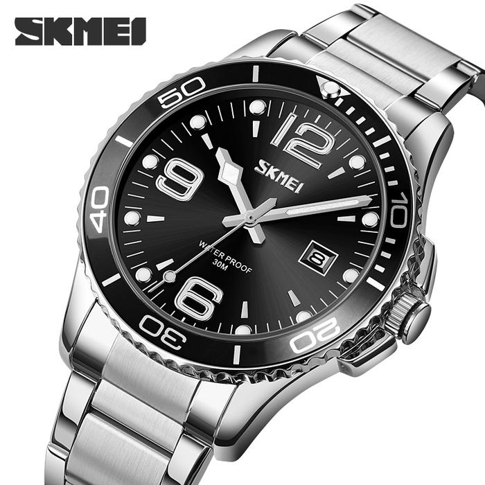 SKMEI 9278 Jam Tangan Analog Stainless Steel - 43mm
