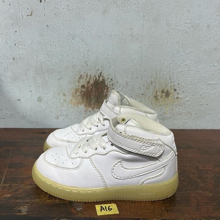 Sepatu anak second ori nike af1 mid td white size 27