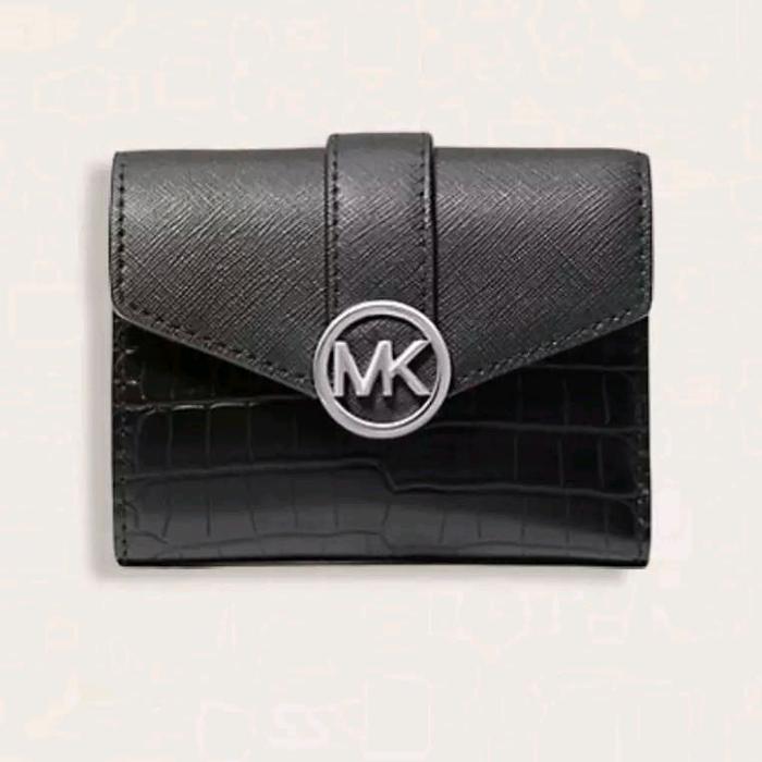 dompet wanita mk carmen medium flap bifold wallet jb