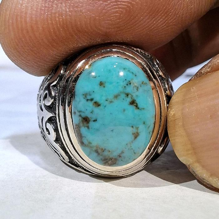 PIRUS PERSIA BIRU LAUT EST DIM 13x10x6 RING 8