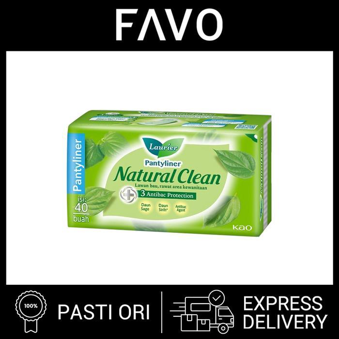 Pembalut Wanita - Laurier Pantyliner Natural Clean - 40 Pads