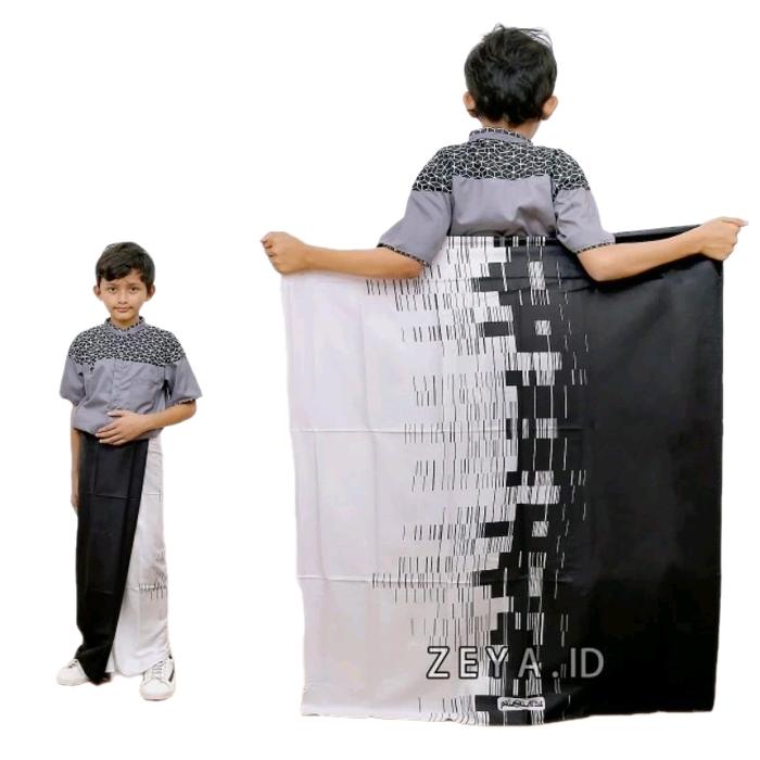 Sarung Rabbani Palestina Anak Laki Laki 6-12 Thun Terbaru Rayon Best Quality - Sarung , Muslim Lembu