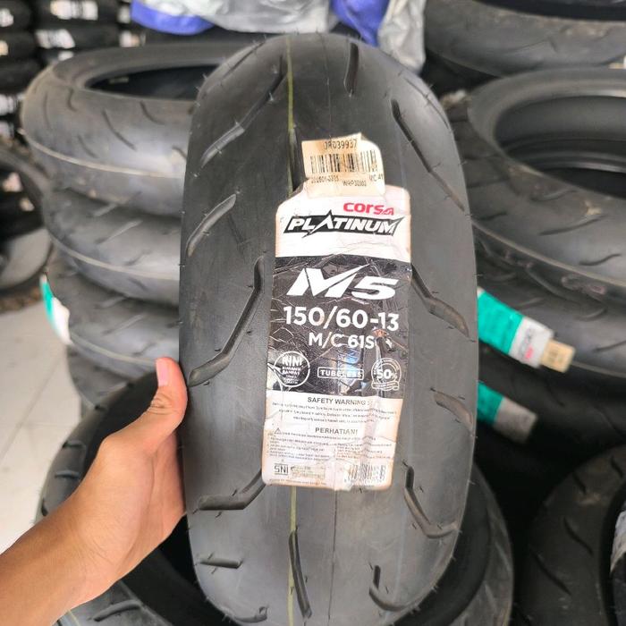 Ban Corsa Platinum M5 150/60-13 Tubeless Original 150 60 Ring 13 Motif modern cocok Untuk Oversize n