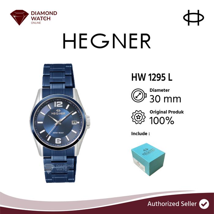 Hegner Couple Ladies 30mm / Man 40mm Blue Stainless Steel Strap HW 1295 L/G