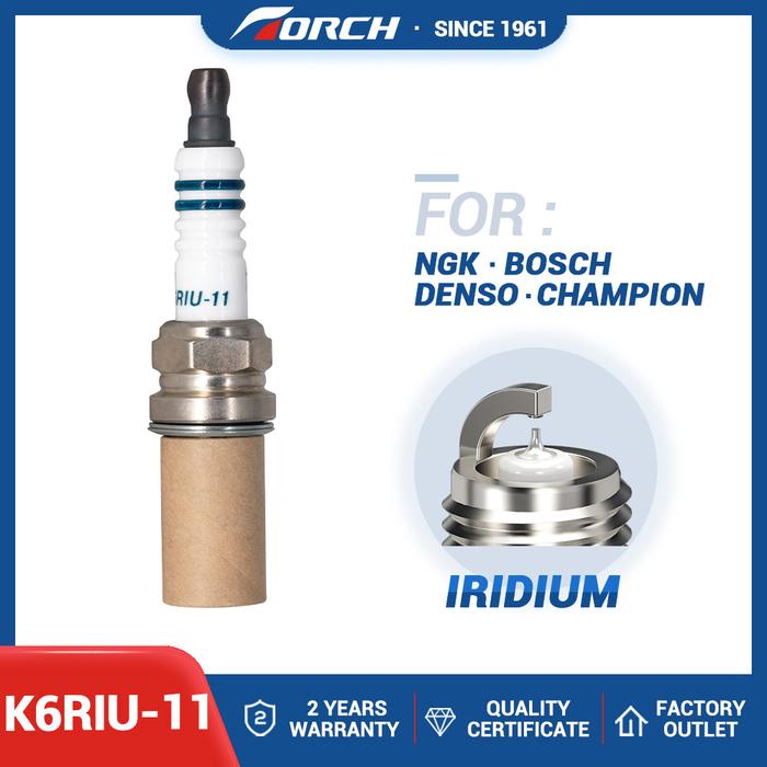 China ORIGINAL Torch K6RIU-11 Resistor Iridium Candles U-groove Spark