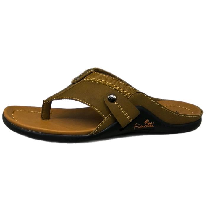 Finotti Sandal Jepit Pria V 01 Ukuran 39-43 Kulit Sintetis Premium Sol Karet Nyaman Tahan Lama Lokal