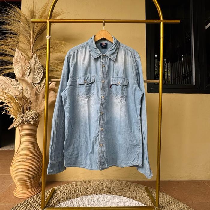 KEMEJA DENIM DICKIES L ORIGINAL
