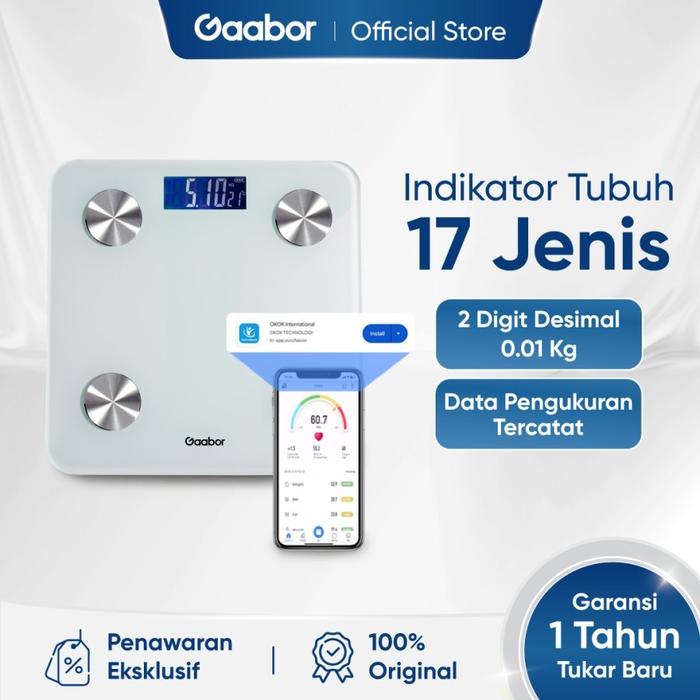 GAABOR Timbangan Badan Digital Akurat GWS-M02A