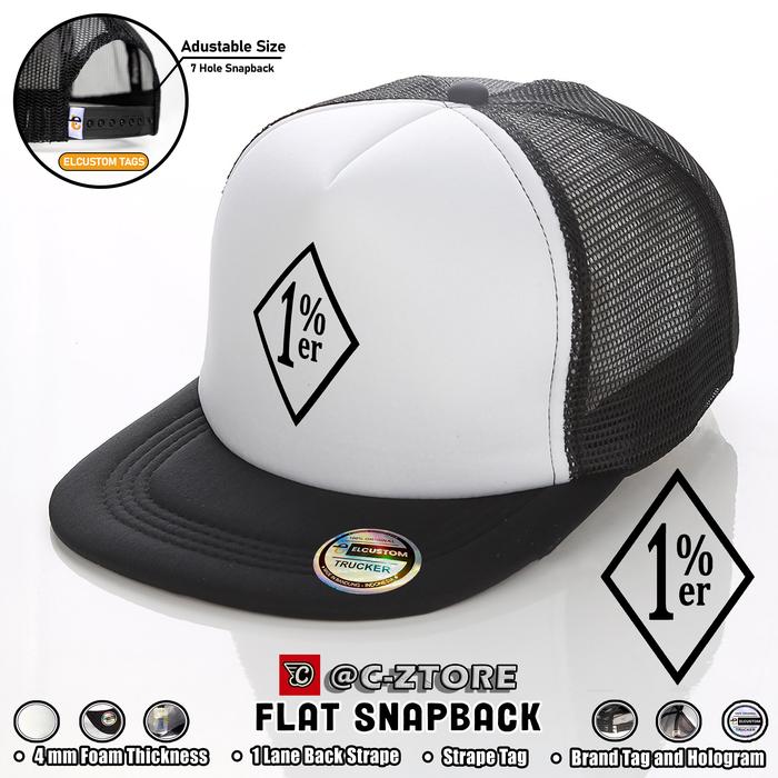 C-ztore Snapback - LG 1 PERCENTER - Topi Banyak warna / Topi Jaring / Topi Trucker Topi Custom / Top