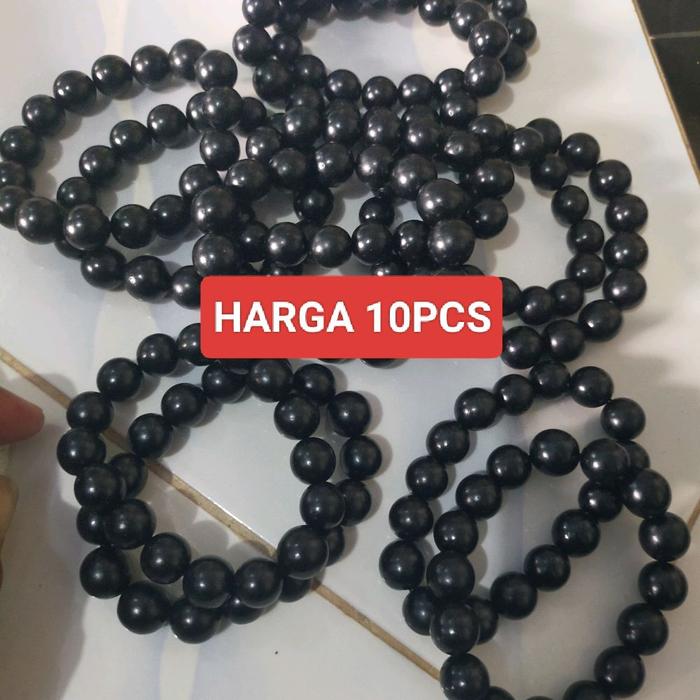 harga grosir 10pcs gelang tasbih kokka jawa hitam 12mm