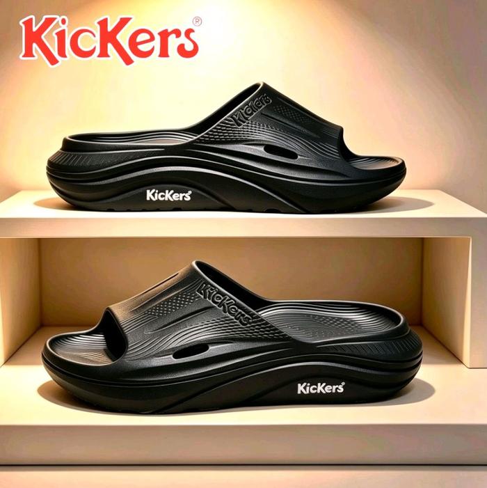 Kickers Sandal Kickers Pria Wanita Original Empuk Ringan Anti Licin - Sandal Rumah Santai Jalan Outd