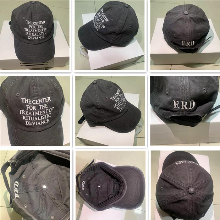 Best Quality Embroidered Wash Letter print Hat UK ENFANTS RICHES DEPRIMES E.R.D. Hat Men Women Caps 