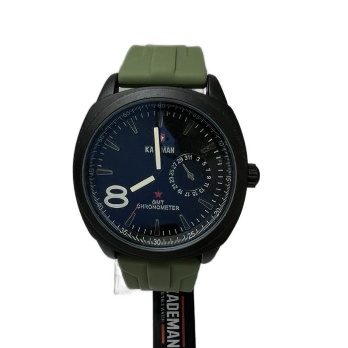 Jam tangan pria tali rubber KADEMAN watch 533 G