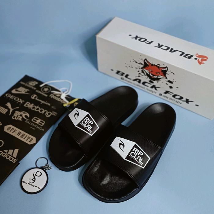 SENDAL SLIP ON Rip Curl Shoes Sandal Pria Wanita Selop Hitam Karet