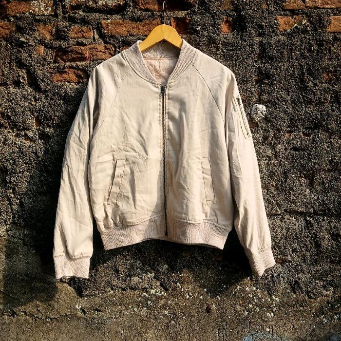 bomber jacket japan pinky pinkyk tebal quilted not stussy uniqlo gap zara