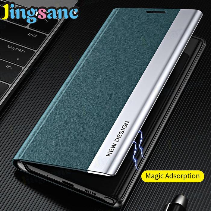 Jingsanc Sarung Ponsel Samsung Galaxy S21 FE 5G, Sarung Ponsel Kulit