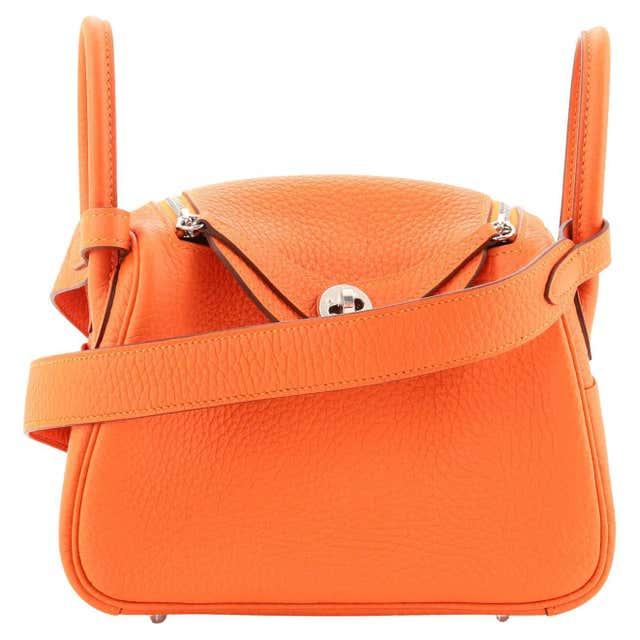 Tas 20Hermes Lindy20 Warna Oranye Premium Selempang Wanita