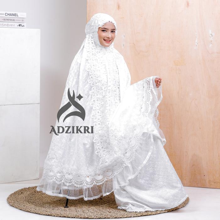 Terbaru ADZIKRI - Mukena Dewasa Prada Sutera Paris Sherina