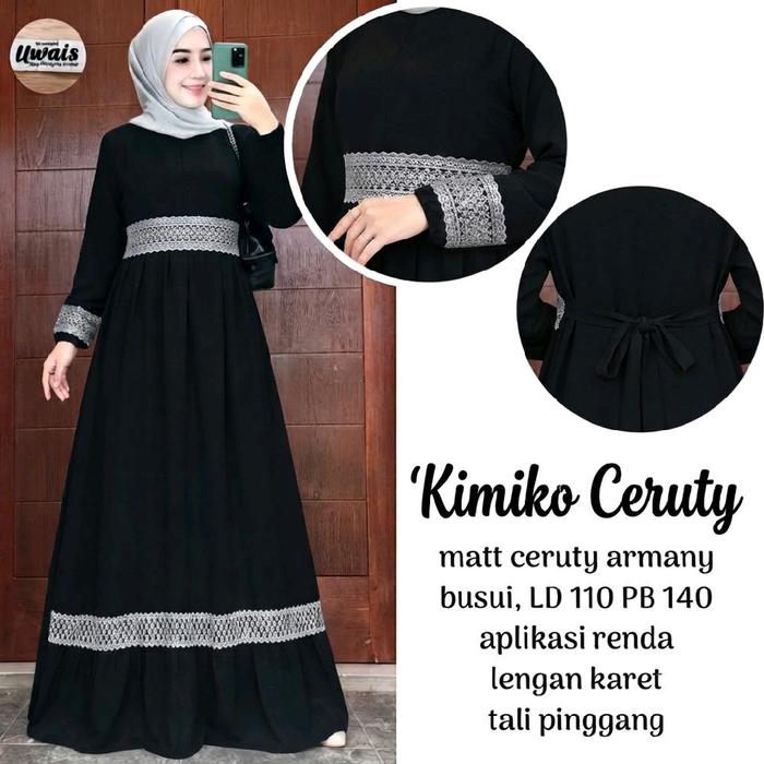 Gamis Kimiko Ceruty / Gamis Ceruty Renda