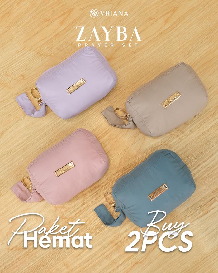 VHIANA Zayba Travel Set Mukena Travel Parasut Silk Premium Lembut Nyaman Dewasa Muslim