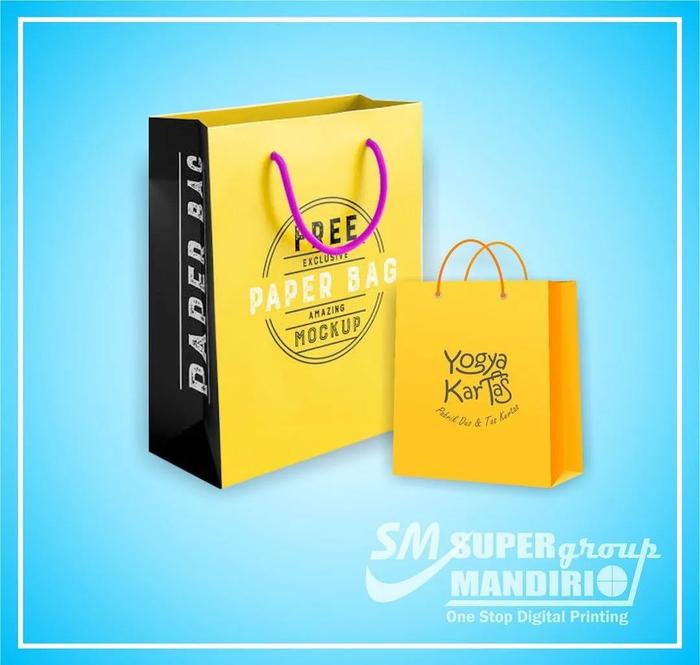 Paper Bag BIG Size Cetak Full Print Laminasi/ PaperBag Kosmetik/ Paper Bag Souvenir Custom