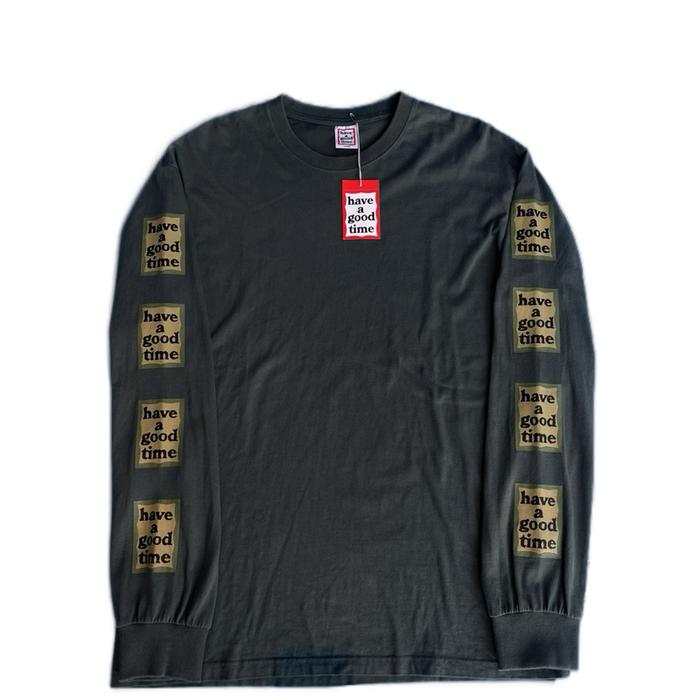 Longsleeve have a good time military frame Sweater Katun