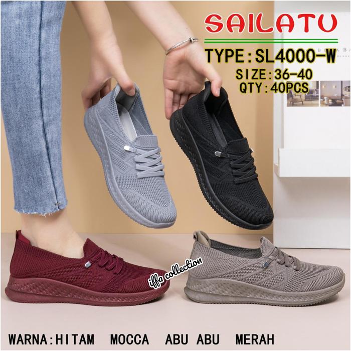 sepatu rajut import sailatu SL 4000 kerren Shoes Wanita Olahraga Sport Cewek