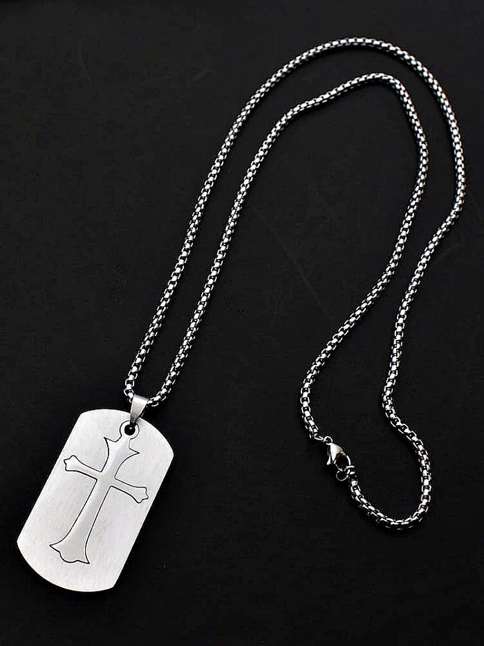 Kalung Salib Pria Titanium Keren / Kalung Salib Pria Model Militer Army kalung  salib ayat alkitab