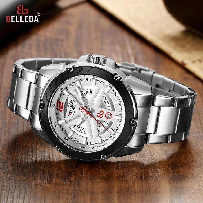 JAM TANGAN ORIGINAL BELLEDA B9228AMI Jam Tangan Analog Pria Aktif Quartz Fashion Casual | COD