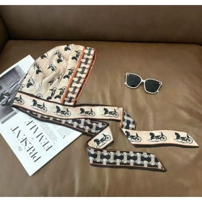 Hijab Voal Segi/Empat Motip Lasercut/Turban Instan Dewasa/Jilbab Motif Bunga/Satin Head Scarf/Satin