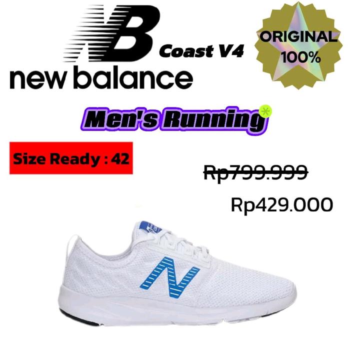New Balance Sepatu Original Casual Olahraga Sneakers Outdoor Indoor Coast V4 Bahan Karet Sintetis Ny