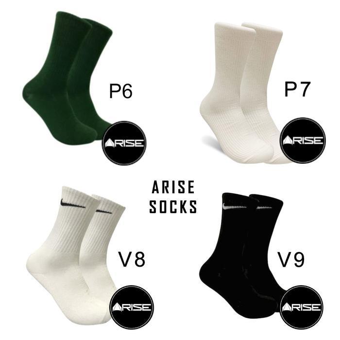 Arise Kaos Kaki Polos dan Motif Nike - V8 - V8