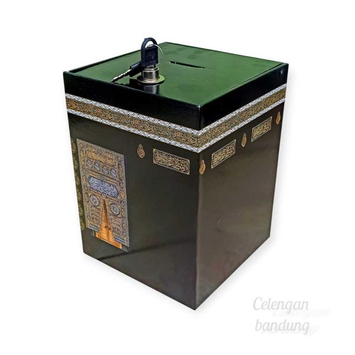 CELENGAN KA'BAH KABAH CELENGAN TARGET KOTAK KAQBAH KAKBAH KUNCI JUMBO PREMIUM Kotak Miniatur Ka bah 