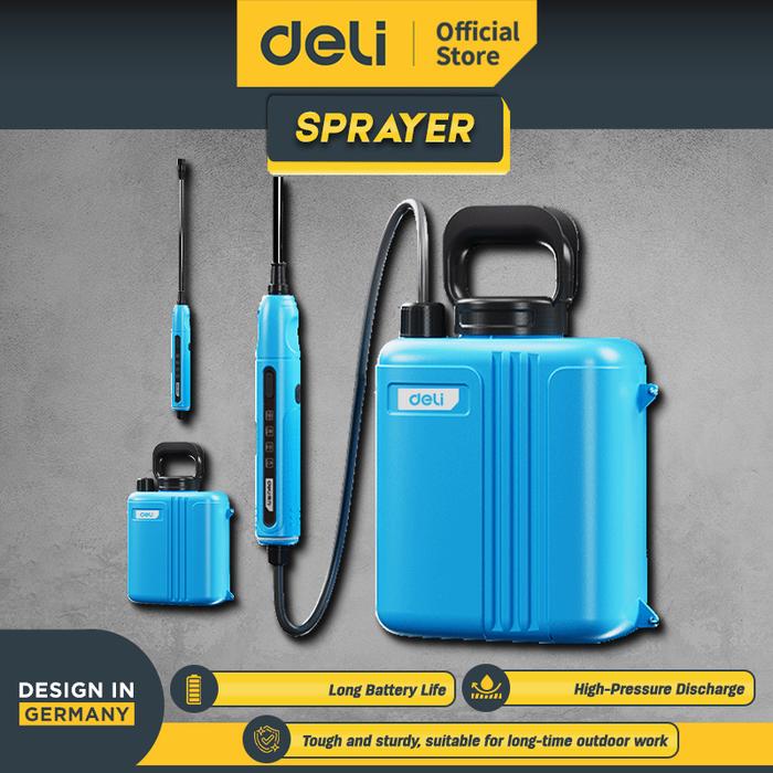 Deli Tools Semprotan Tanaman Elektrik Lithium Sprayer 6&8 Liter 4V 1500mAh 2 Bar Dengan Strap EDGJ70