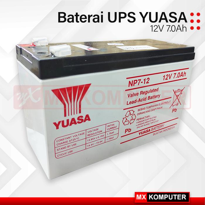 Baterai Aki Kering UPS YUASA NP7-12 12v 7ah