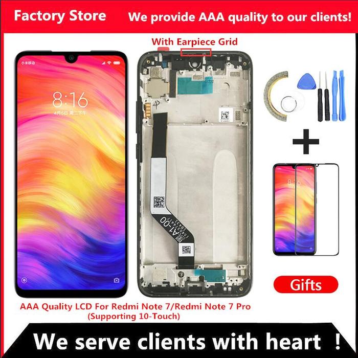 10-Touch AAA Quality LCD For Xiaomi Redmi Note 7 LCD With Frame