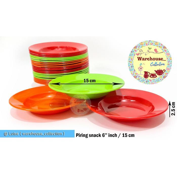 PIRING LEPEK KRISTINA 6 " INCH / PIRING PLASTIK WARNA / LEPEK PLASTIK PD-8006