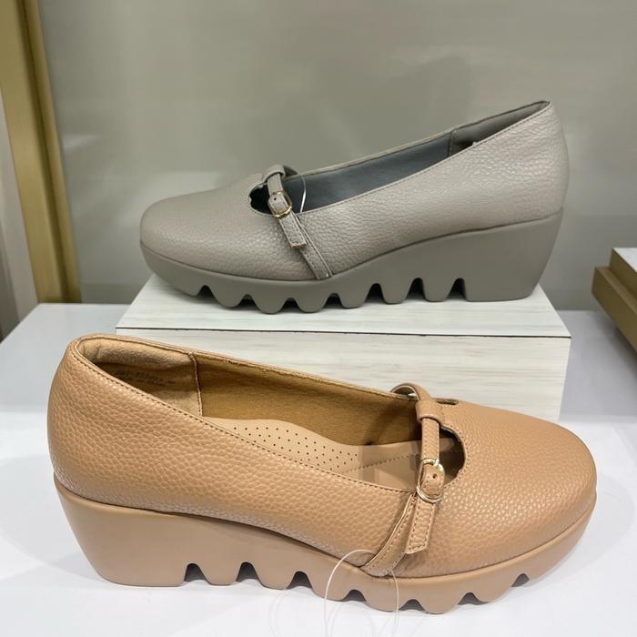 BE-BOB ART EMY X22053 SEPATU WEDGES HAK 7CM SUPER RINGAN ORI MATAHARI