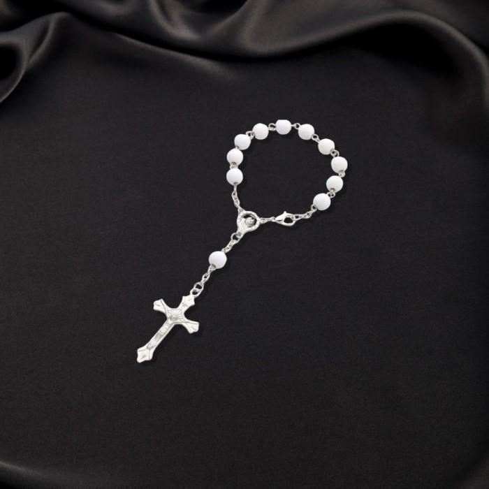 TERLARIS Gelang Rosario Salib Bunda Maria - Gelang Rosario Pria - Gelang Rosario Wanita - Gelang Ros