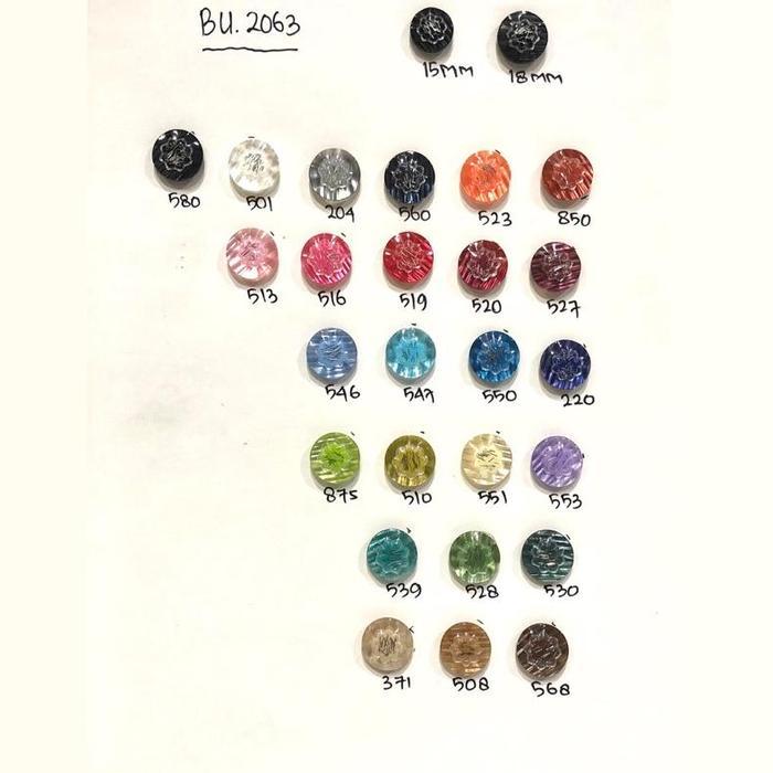 Kancing Hias Baju Wanita 15 mm / 18 mm | BU 574 | 144 pcs