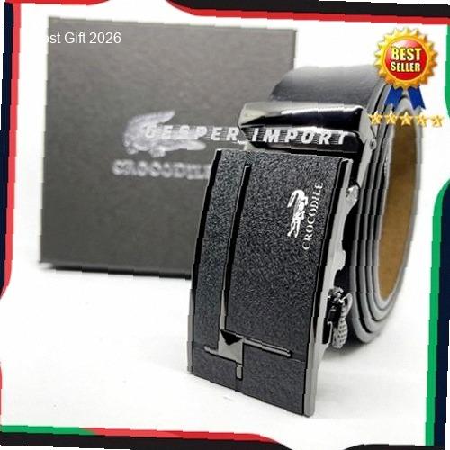 TERLARIS GESPER PRIA CROCODILE MODEL REL IMPORT TALI ASLI KULIT | Kekinian