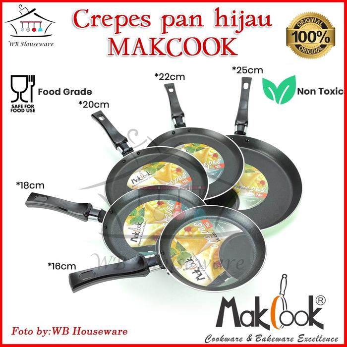 Wajan Teflon / Wajan Gagang / Crepes pan / crepes maker / telfon crepes MAKCOOK